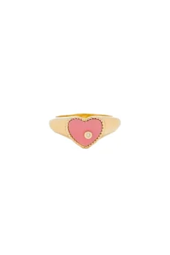 Mini Heart Signet Ring