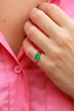 Mini Heart Signet Ring
