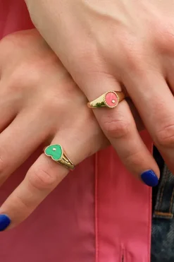 Mini Heart Signet Ring