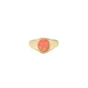 Mini Oval Signet Ring