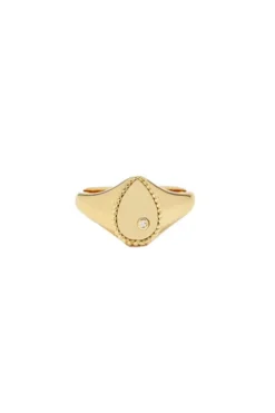 Mini Pear Signet Ring