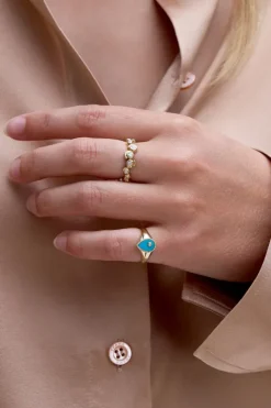 Mini Pear Signet Ring