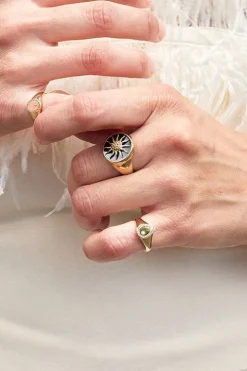 Mini Pear Signet Ring