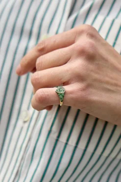 Mini Pear Signet Ring
