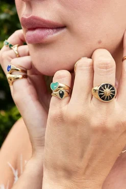 Mini Pear Signet Ring