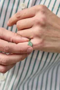 Mini Pear Signet Ring
