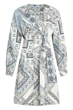 Mix Print Belted Dress - FINAL SALE