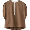 Myriam Twill Origami Top - FINAL SALE