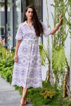 Neda Lace Midi Dress