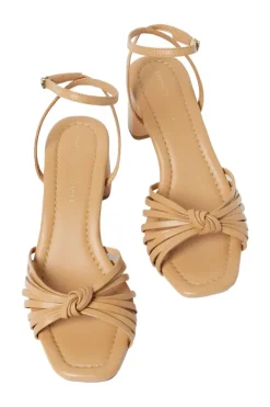 Olivia Leather Knot Heel