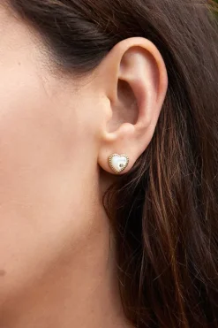 Pair Of Hearts Earring