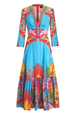 Paisley Flared Midi Dress - FINAL SALE