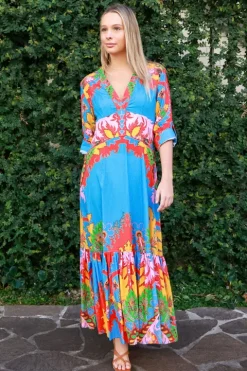 Paisley Flared Midi Dress - FINAL SALE