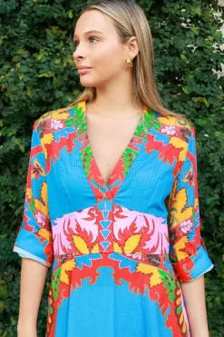 Paisley Flared Midi Dress - FINAL SALE