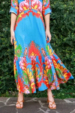 Paisley Flared Midi Dress - FINAL SALE