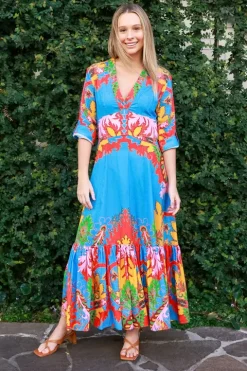 Paisley Flared Midi Dress - FINAL SALE
