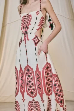 Palm Of Tiahuanaco Midi Dress