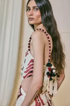 Palm Of Tiahuanaco Midi Dress