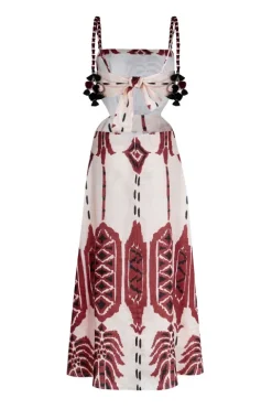 Palm Of Tiahuanaco Midi Dress