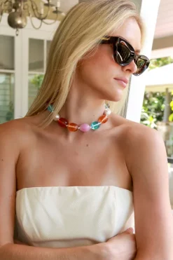 Paloma Glass Collar Necklace