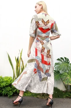 Patchwork Wrap Dress - FINAL SALE