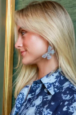 Pave Butterfly Earring