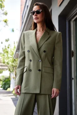 Pinstripe Blazer
