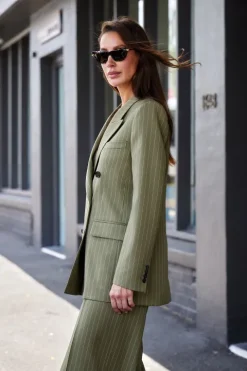 Pinstripe Blazer