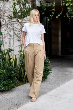 Pleated Wide Leg Pant