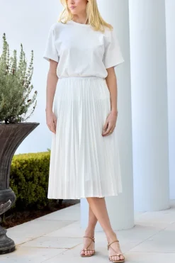 Plisse Cotton Skirt