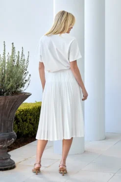 Plisse Cotton Skirt