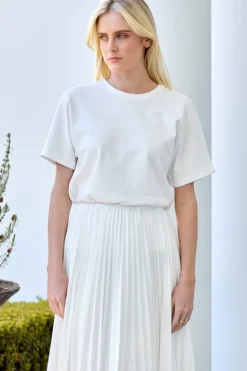 Plisse Cotton Skirt
