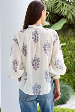 Poet Freesia Phlox Blouse