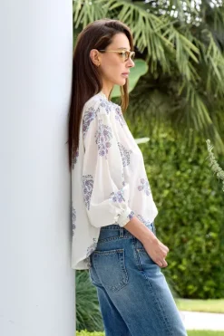 Poet Freesia Phlox Blouse