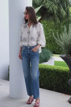 Poet Freesia Phlox Blouse