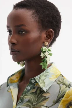 Raffia Mini Flowers Earring