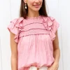 Roberta Silk S/SLV Top - FINAL SALE