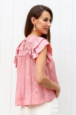 Roberta Silk S/SLV Top - FINAL SALE