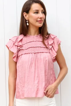 Roberta Silk S/SLV Top - FINAL SALE