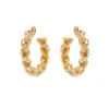 Rope Hoop Earring