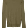 Round Neck L/SLV Cashair Top