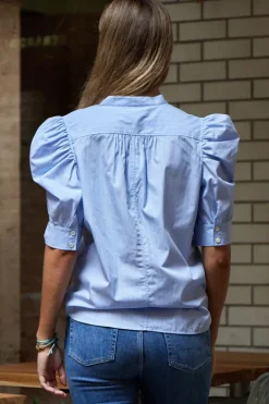 Ruched Puff Sleeve Shirt