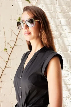Ruched Shirt Dress