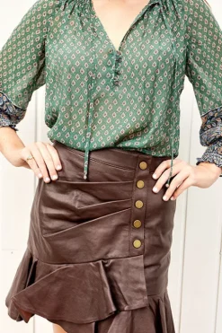 Saba Leather Skirt - FINAL SALE