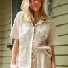 Sally Crochet S/SLV Shirt