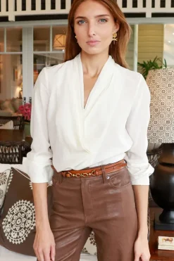 Shawl Collar Blouse