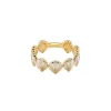 Shell Diamond Ring