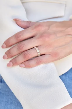 Shell Diamond Ring