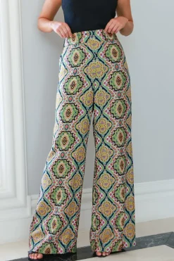 Silk Wide Leg Pant