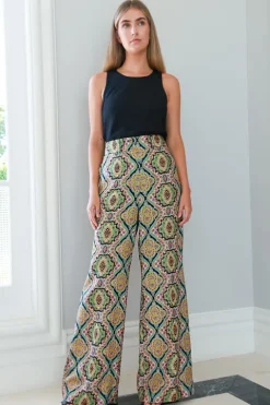 Silk Wide Leg Pant